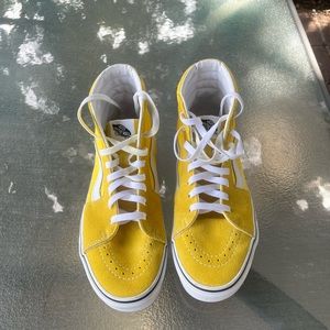 Vans sk8 high yellow men 9.5